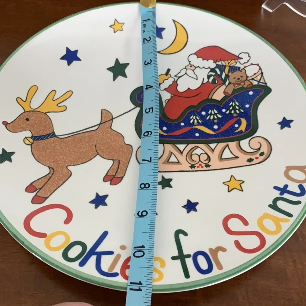 Mikasa  Cookies For Santa Plate Ultra Ceramic FX056